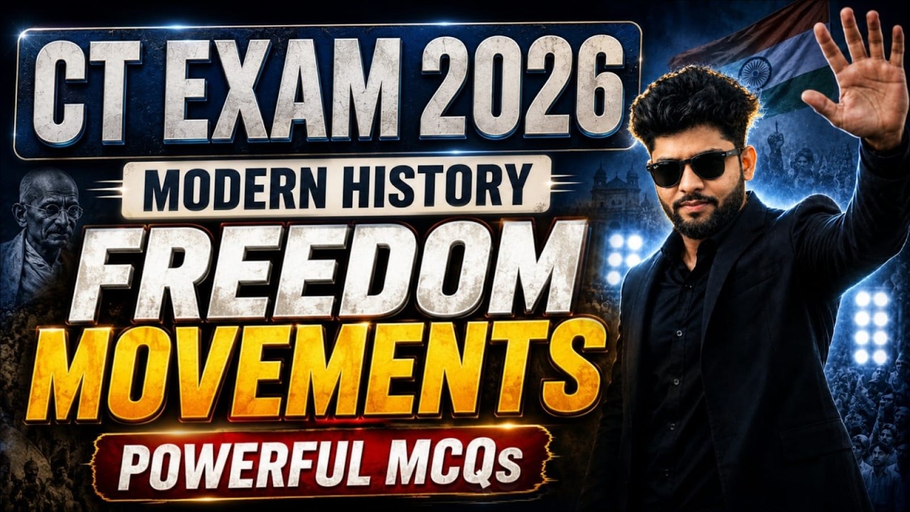 CT EXAM 2026 | MODERN HISTORY | FREEDOM MOVEMENTS MCQ | Powerful Mcqs #ctexam2026 #ct2026