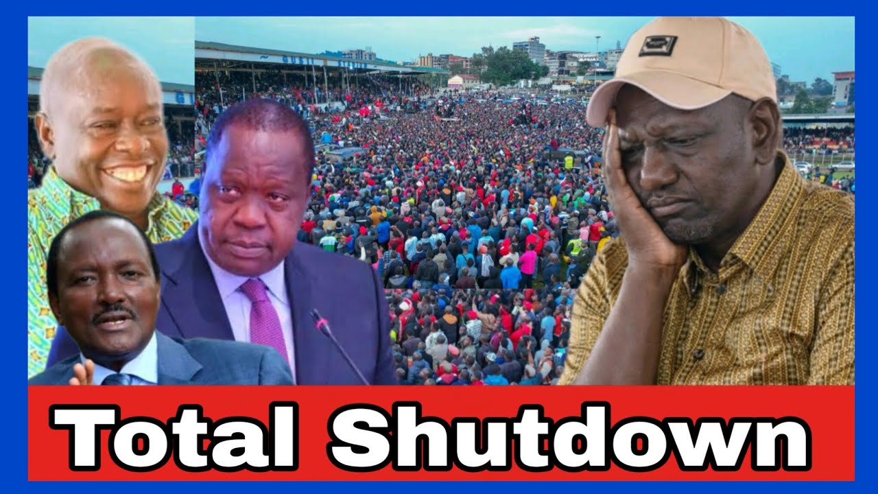 Total shutdown in Kisii as millions chant Ruto Wantam during Matiang’i,Gachagua & Kalonzo Gusii tour