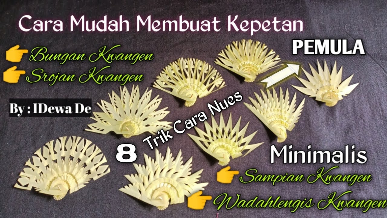 Cara Membuat Wadahlengis/Serojan Kwangen | 8 Trik Tuesan Cantik Minimalis~Simple Dan Sederhana