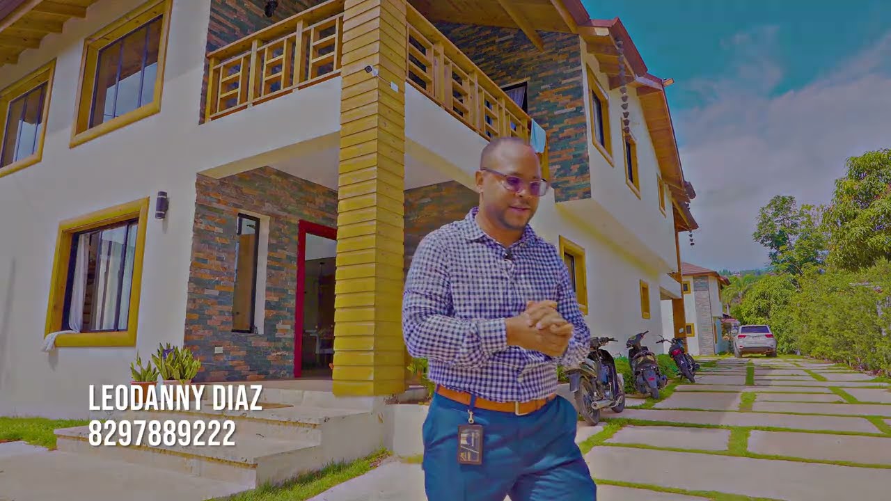 UN COMPLEJO DE 4 VILLAS DE VENTA EN JARABACOA SOLO UNA PRODUCE MÁS DE 4,000 MIL DÓLARES MENSUALES 