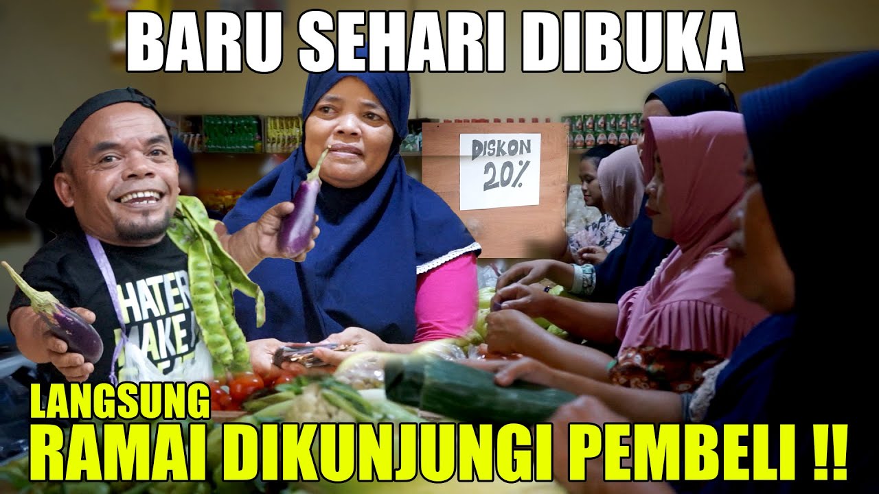ALHAMDULILLAH, BARU SEHARI DIBUKA WARUNG SAYUR ADIK KESAYANGAN UCOK BABA RAMAI DIKUNJUNGI PEMBELI !!
