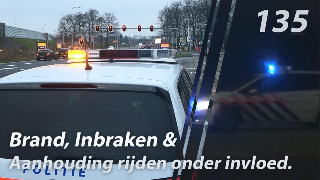 BRAND, inbraken en een aanhouding rijden onder invloed. POLITIE