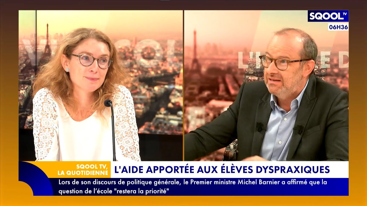 La Quotidienne (07/10/2024) - Dyspraxie : comment mieux accompagner les enfants ?