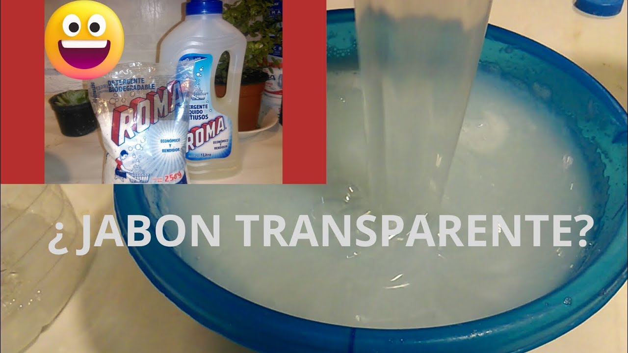Jabón Roma transparente como hacer 4 litros con $20 🤔