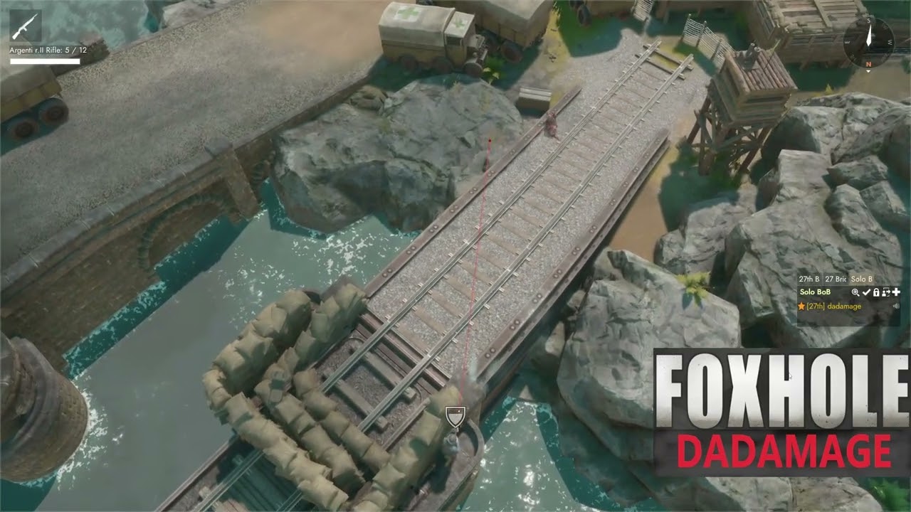 How To Push A 1v10 Bridge Fight - FOXHOLE