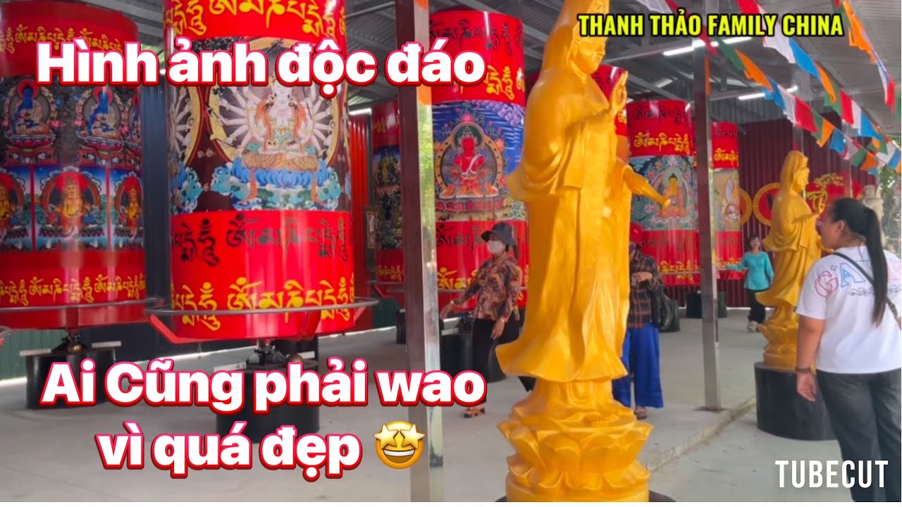 Cảnh Chùa phật Học 2 Ở Sóc Trăng Quá rộng lớn ,Nghiêm Trang ,Đi hoài không hết .! 