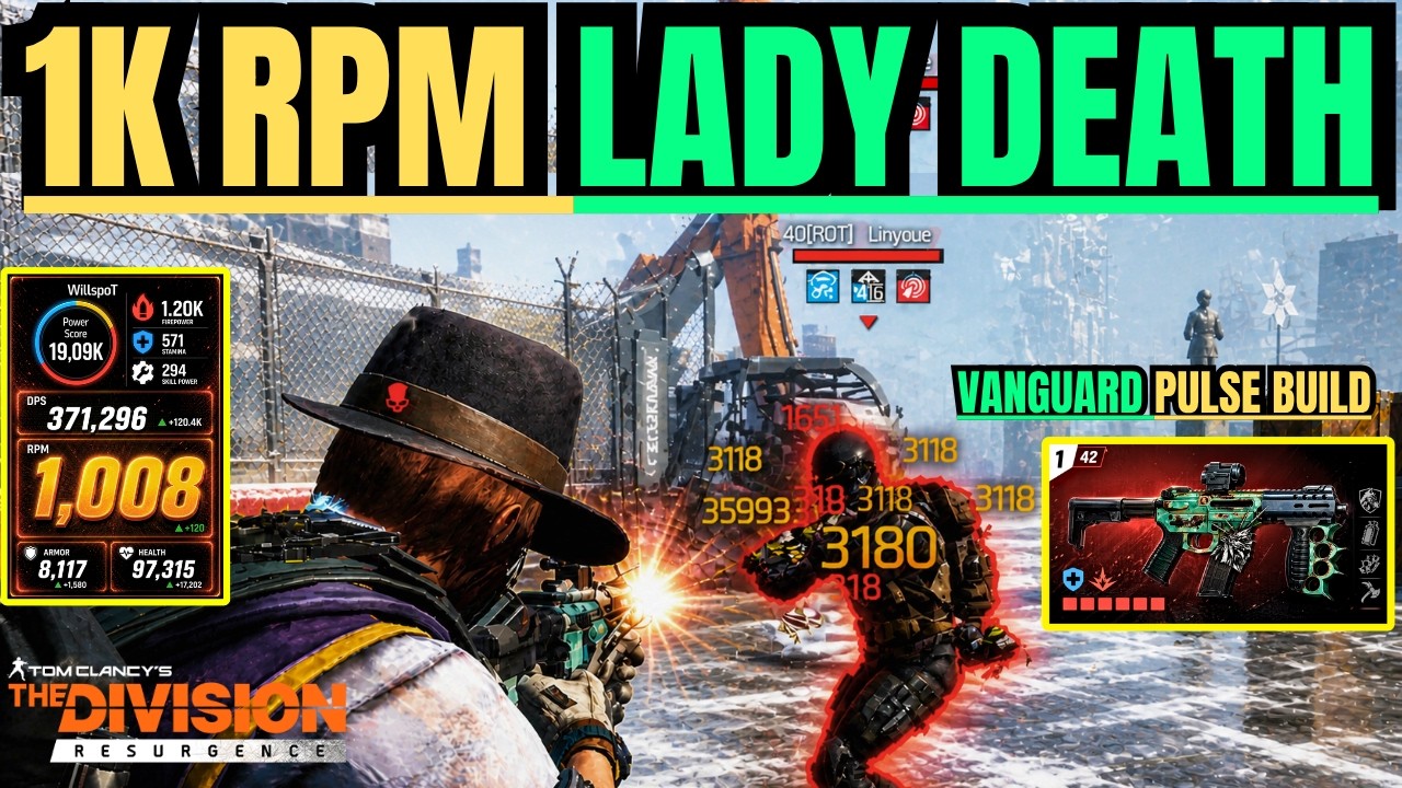 1,008 RPM LADY DEATH 😭🔥 (FULL SERVER MELTED) | Division Resurgence