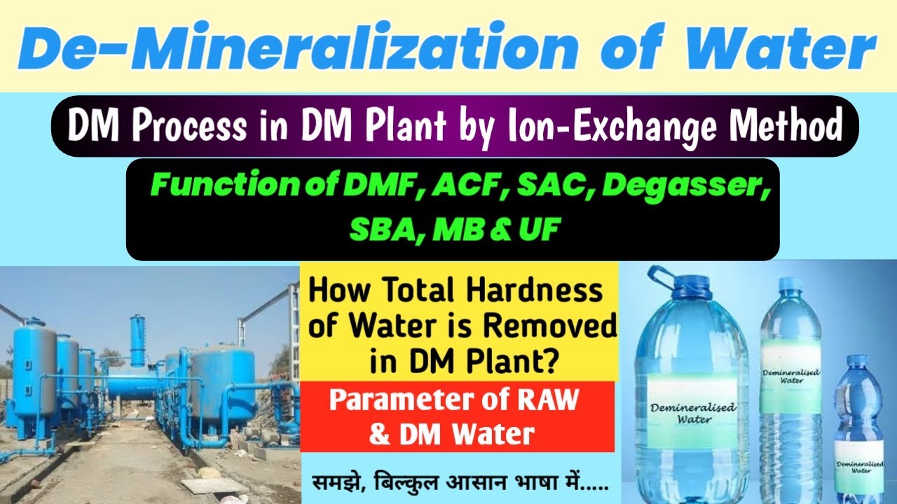 De-Mineralization Process of Water || Ion-Exchange Process of Water in DM Plant || SAC & SBA || DMP
