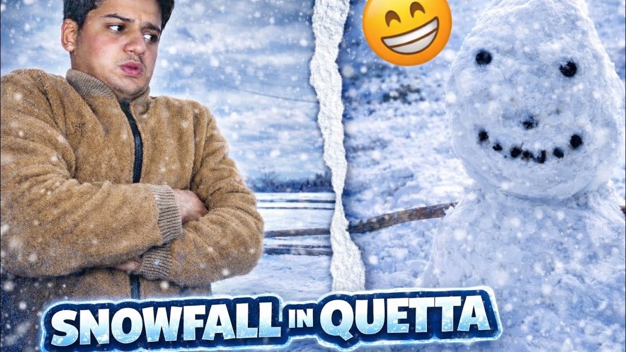 Snowfall in Quetta ❄️