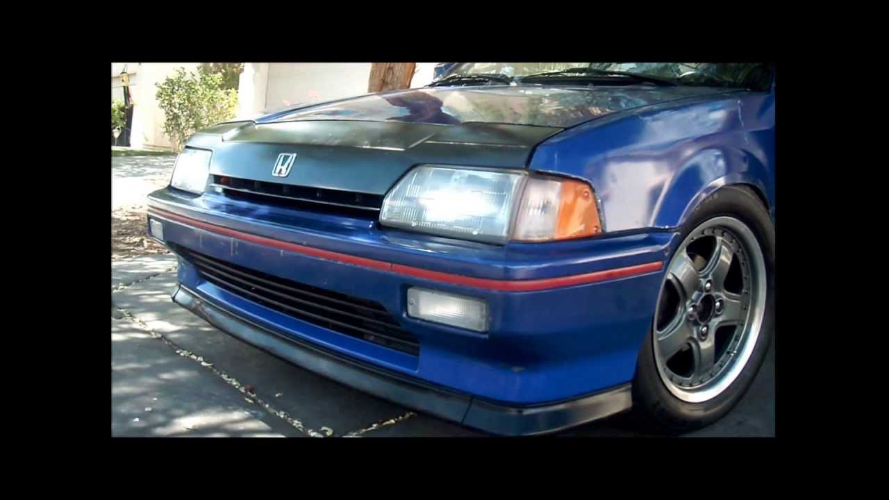 Walk around/Rev of my 87 Crx Si