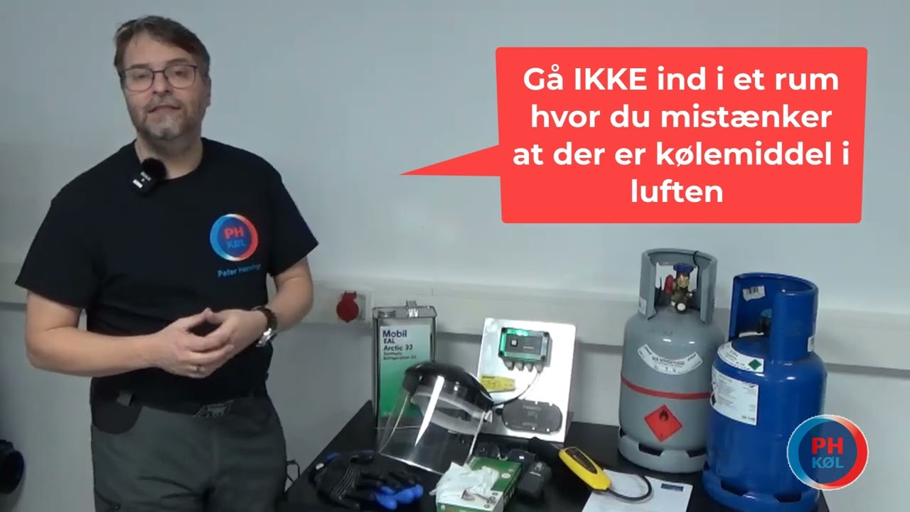 Lidt om sikkerhed og håndtering af kølemidler.