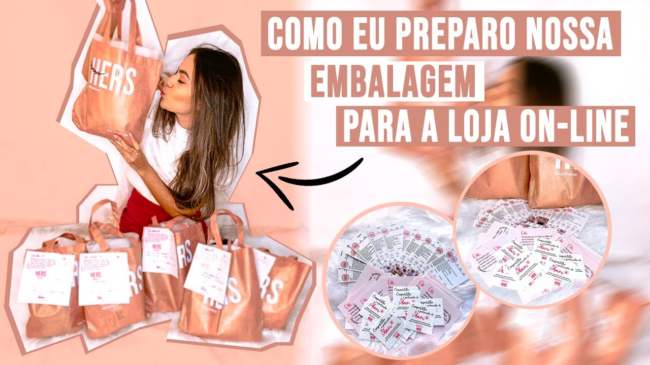 Como eu faço as Nossas EMBALAGENS para a minha LOJA ONLINE | Por Emilly Mayra ✨