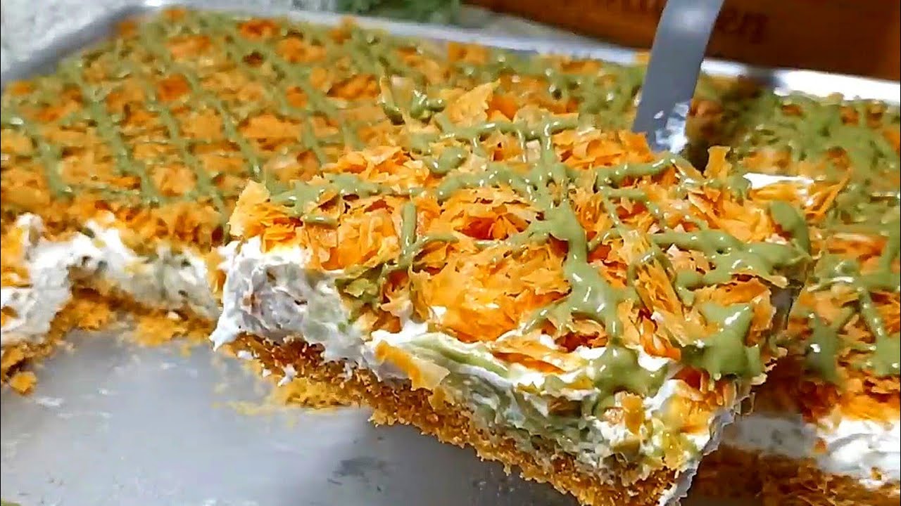 طريقة الكنافة بالجلاش بطعم أغلى محلات الحلويات | حلو رمضان  😍 ناجحة 100%