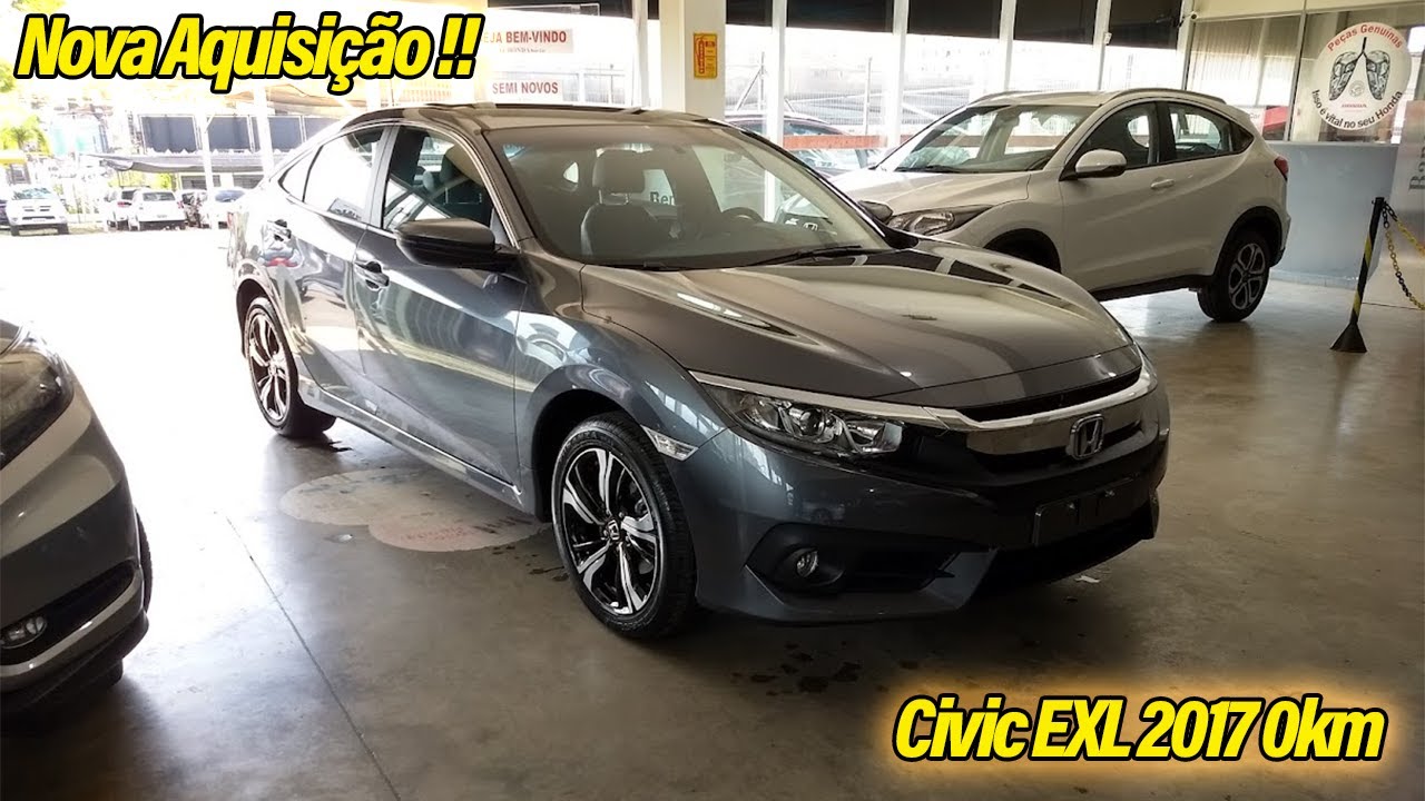 Novidade na nossa garagem: Civic EXL 2017 0km Cinza Barium