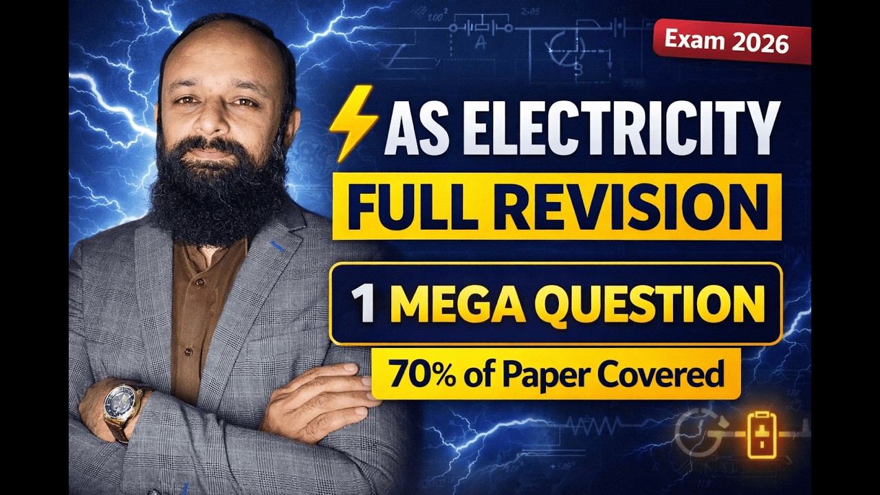 AS Level Physics Electricity Revision 2026 | Complete Circuits + Internal Resistance + Mega Question