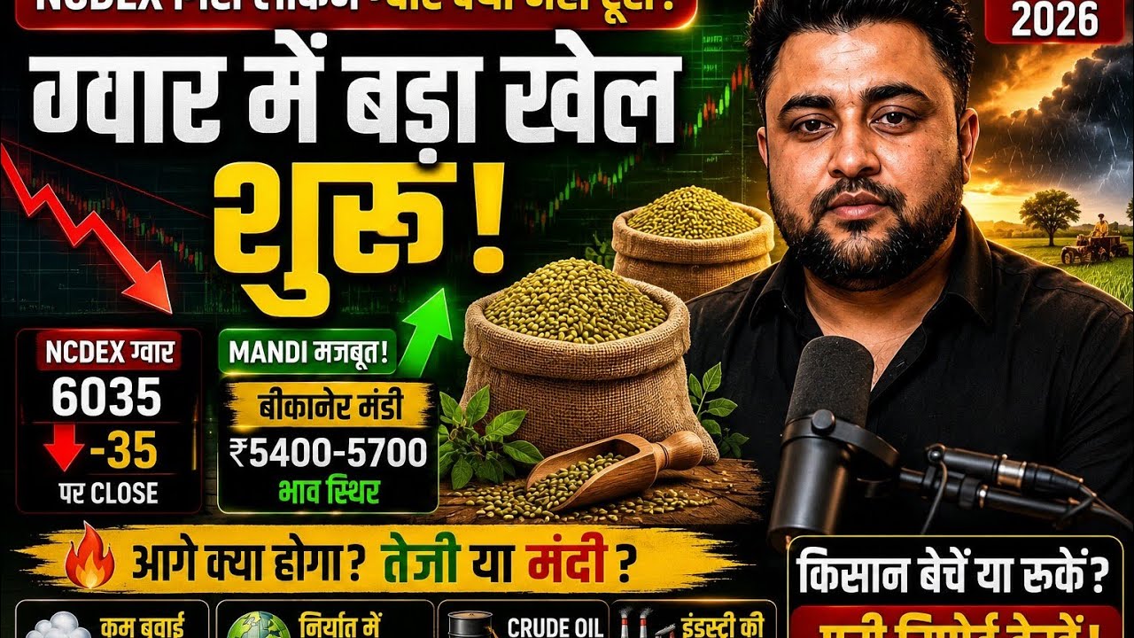 🚨 NCDEX Fell But Guar Didn't! Will Low Sowing Trigger a Major Rally? | Guar Market Analysis 2026