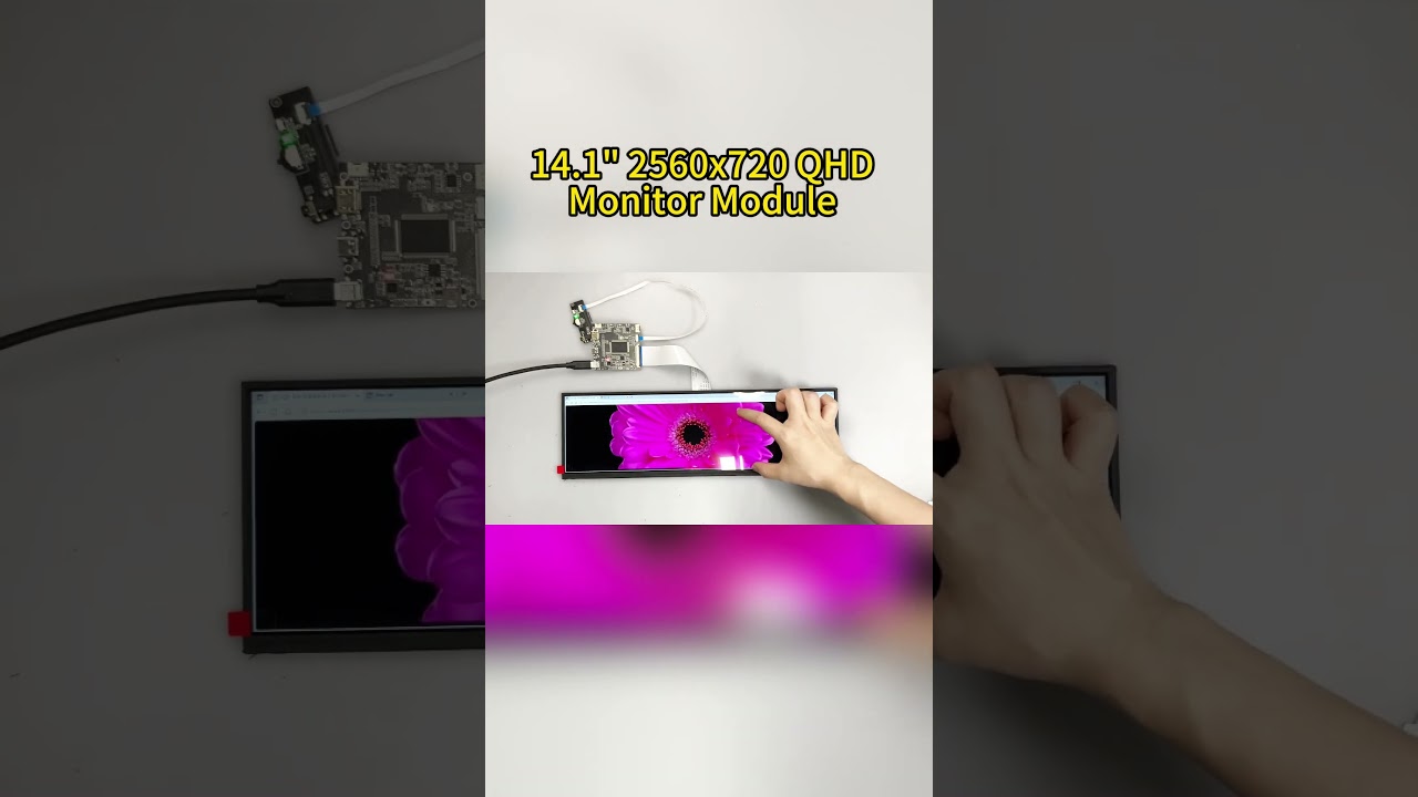 14.5-Inch 2560&times;720 Ultra-Wide Bar LCD Display | LVDS Interface | USB-C Power#display#monitor #screen