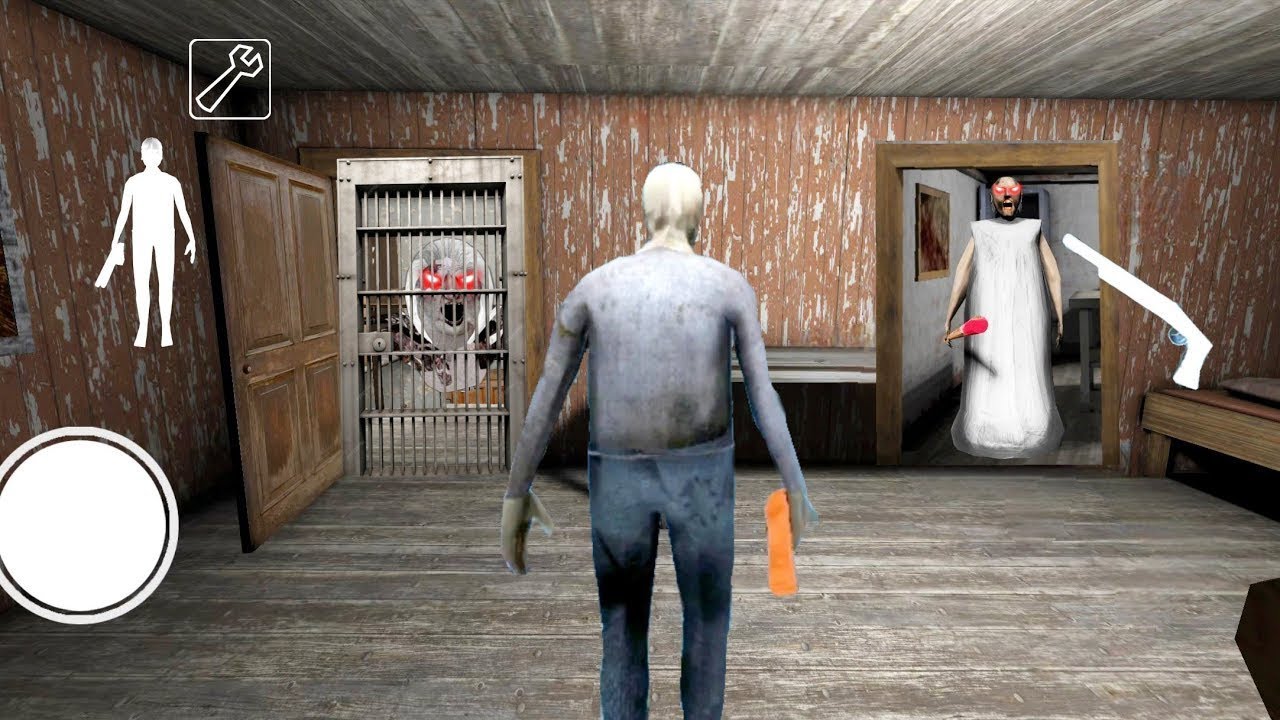 Playing as grandpa in granny chapter v1.8 mod menu ( GRANDPA MOD ) #granny #granny3 