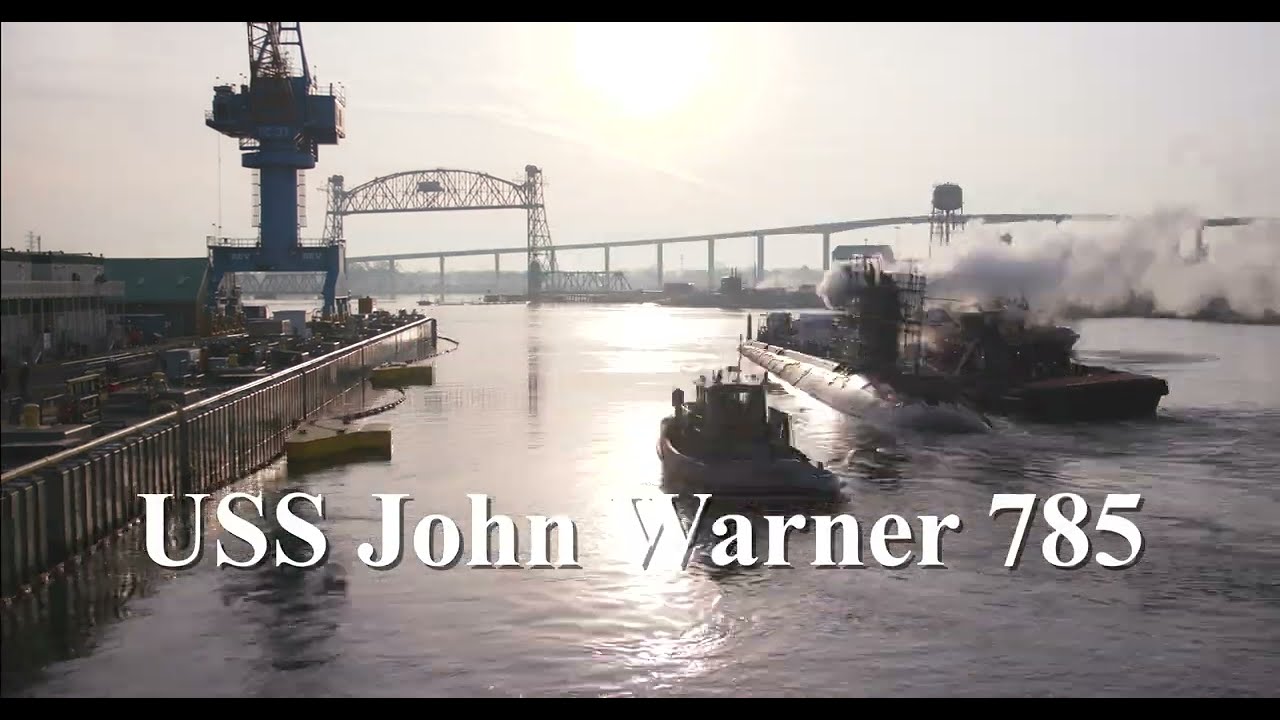 USS John Warner (SSN 785) Docking Timelapse