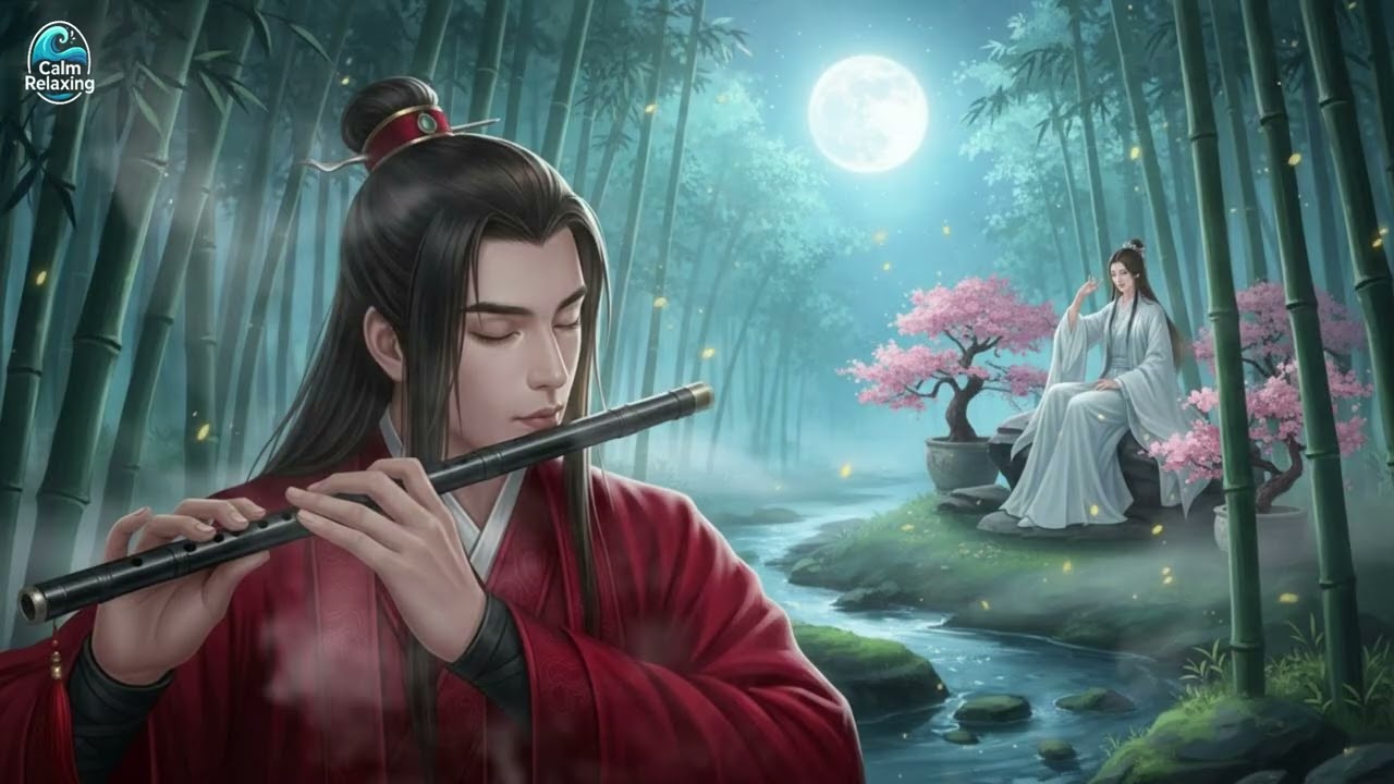 Calming Flute Music with Bamboo Forest Visuals | Sleep Music