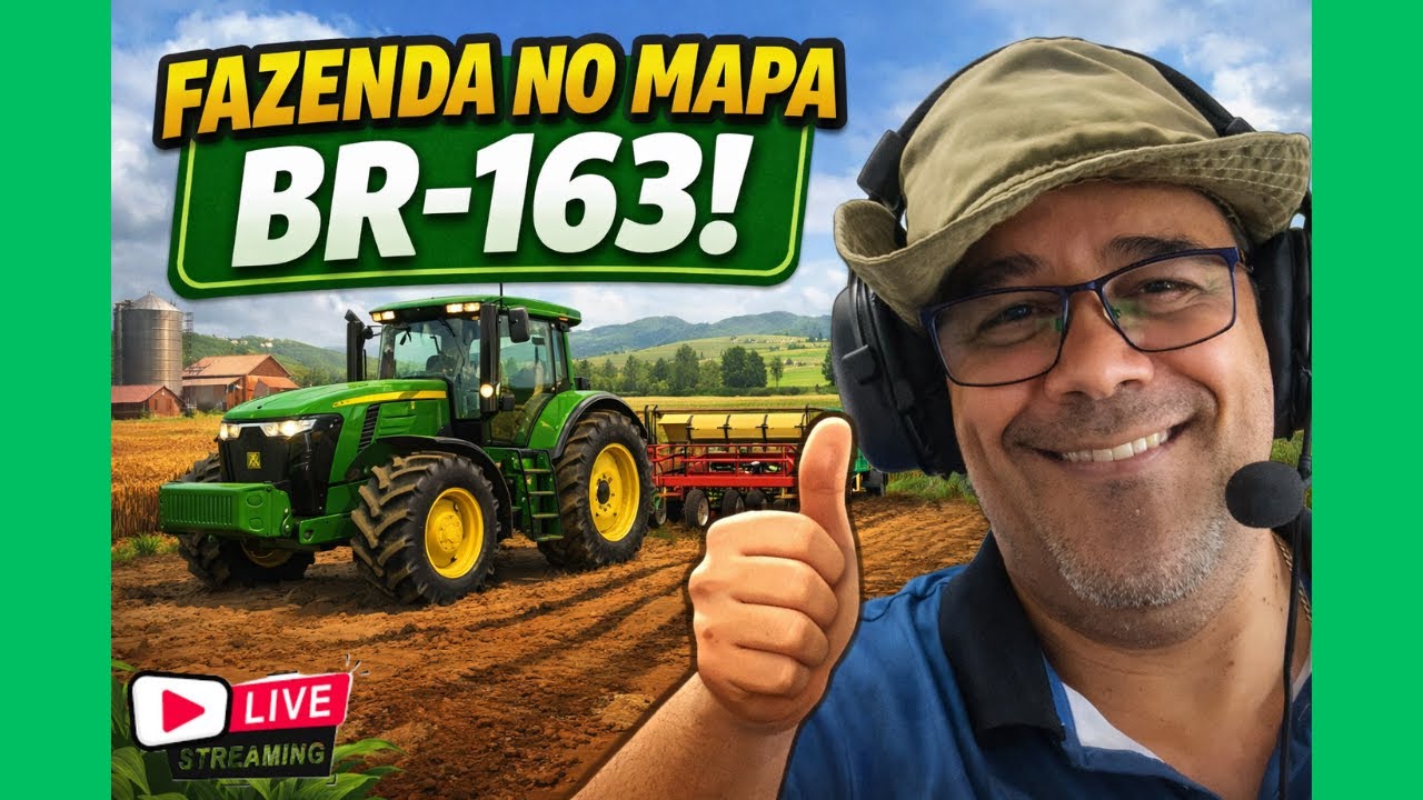 Farming Simulator 25 | Trabalhos na Fazenda no Mapa BR-163 + Gameplay Conversando com o Chat