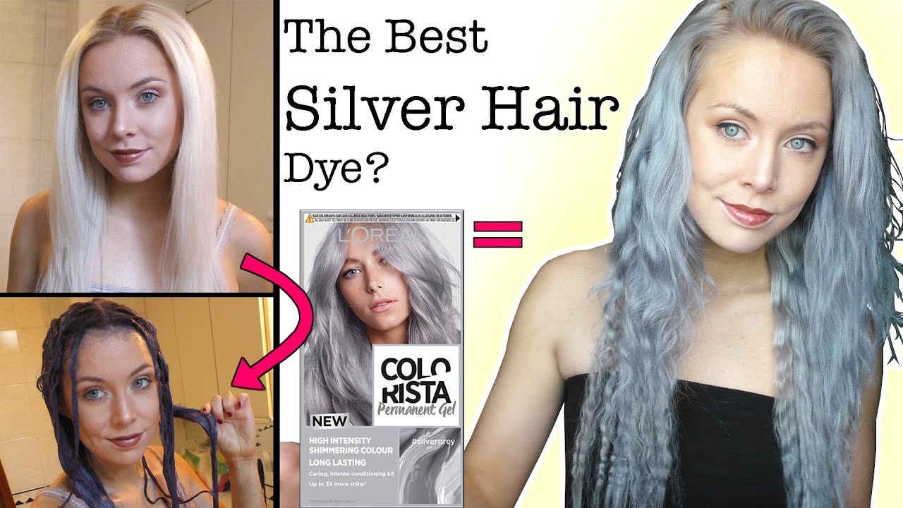 TESTING LOREAL COLORISTA SILVER GREY PERMANENT GEL HAIR DYE | BEST SILVER HAIR DYE? | ELLIE KING