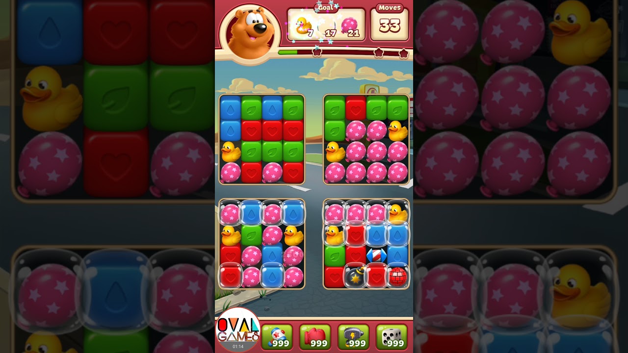 Toon Blast Level 20 Boosters Play - Oval Games - Puzzle Don Taiga