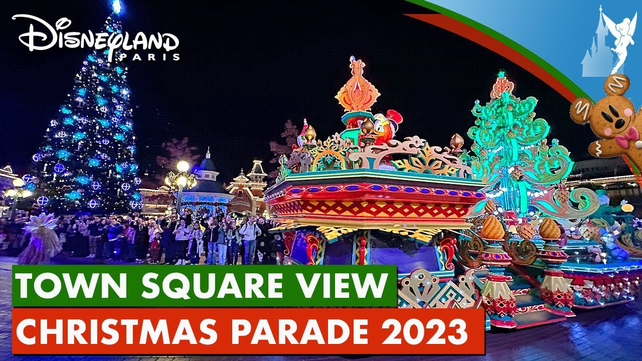 🎄 Disneyland Paris CHRISTMAS 2023: Mickey's Dazzling Christmas Parade on Town Square