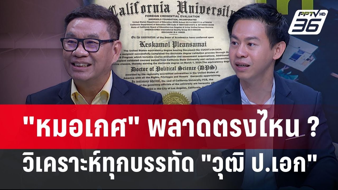 Exclusive Talk | วิเคราะห์แต่ละบรรทัด วุฒิ ป.เอก 