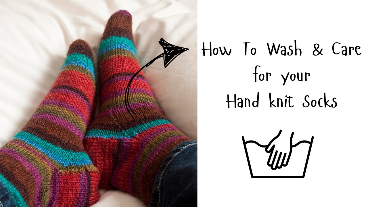 How I Wash, Block & Care For My Handmade knitted Socks! 🧦🧶