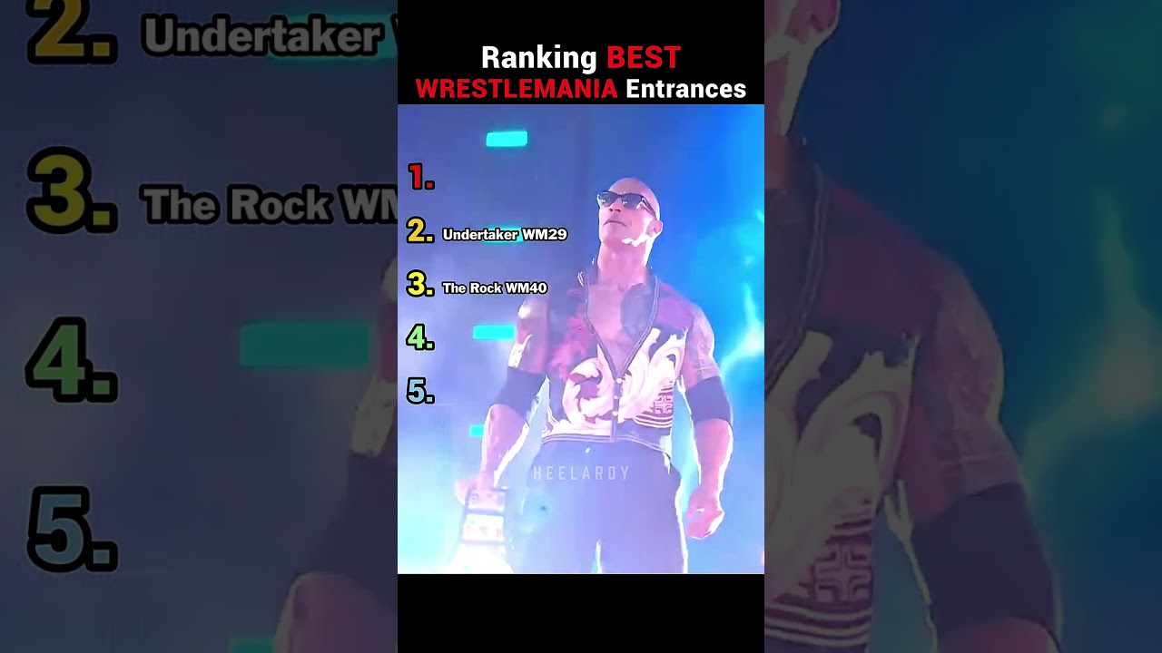 Ranking BEST WrestleMania Entrances In WWE! 🔥