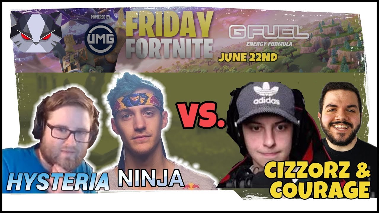 Hysteria | Fortnite Friday Keemstar UMG $20K Tourney with Ninja vs. Cizzorz and CouRage