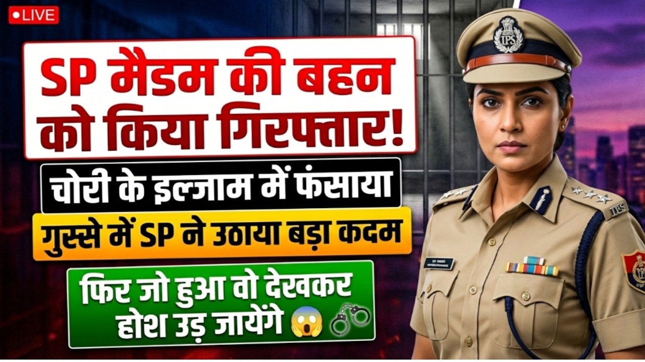जब ट्रैफिक इंस्पेक्टर ने SP मैडम की बहन को ऑटो से उतारकर थप्पड़ मारा, फिर SP ने जो किया...
