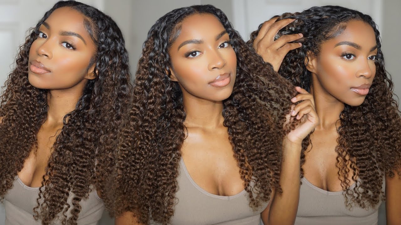 BRAID OUT ON MY NATURAL HAIR USING CURLY CLIP-INS (Heat Damaged or Transitioning) | CurlsQueen