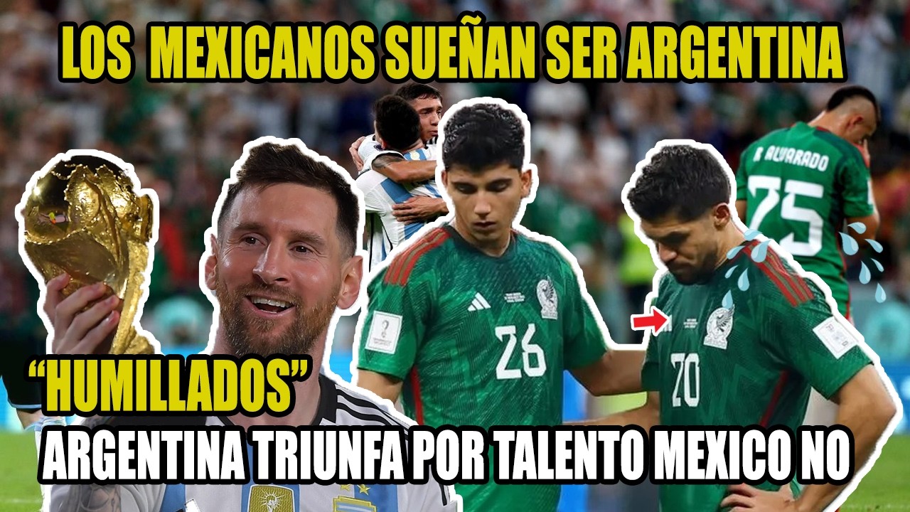 HUMILLADOS - LOS MEXICANOS SUEÑAN SER COMO ARGENTINA POR SU TALENTO, MEXICO NO TIENEN TALENTO