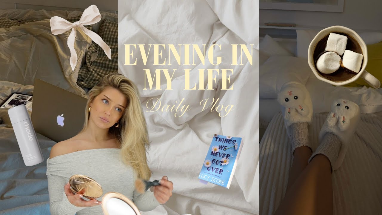 Evening vlog - work, mit den girls, books & grwm