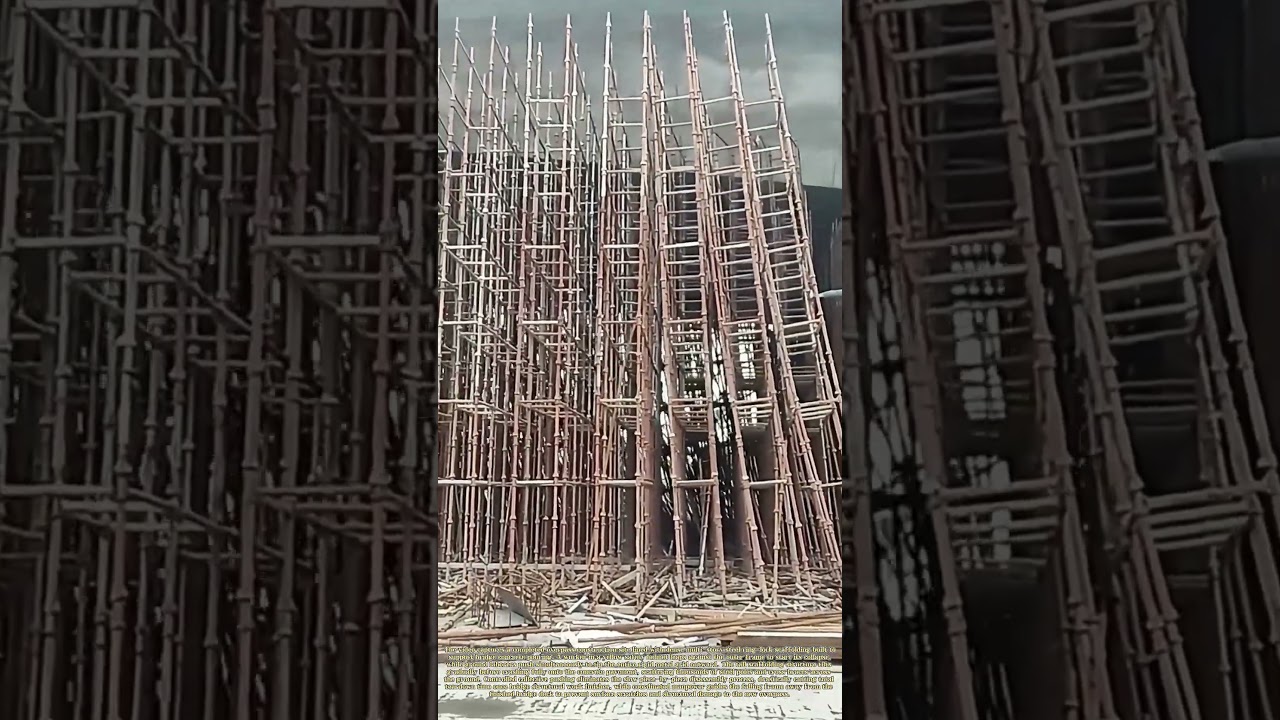 Collapsing Support Frames: Crews Dismantle Bridge Scaffolding Through Coordinated Pushing