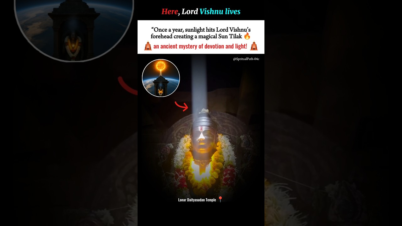 Once a Year, The Sun Bows to Lord Vishnu ☀️🕉️