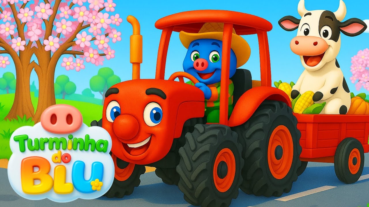 🎶 Tratorzinho da fazenda 🚜 Clipe oficial - Musica para crian&ccedil;a - Desenho animado infantil 