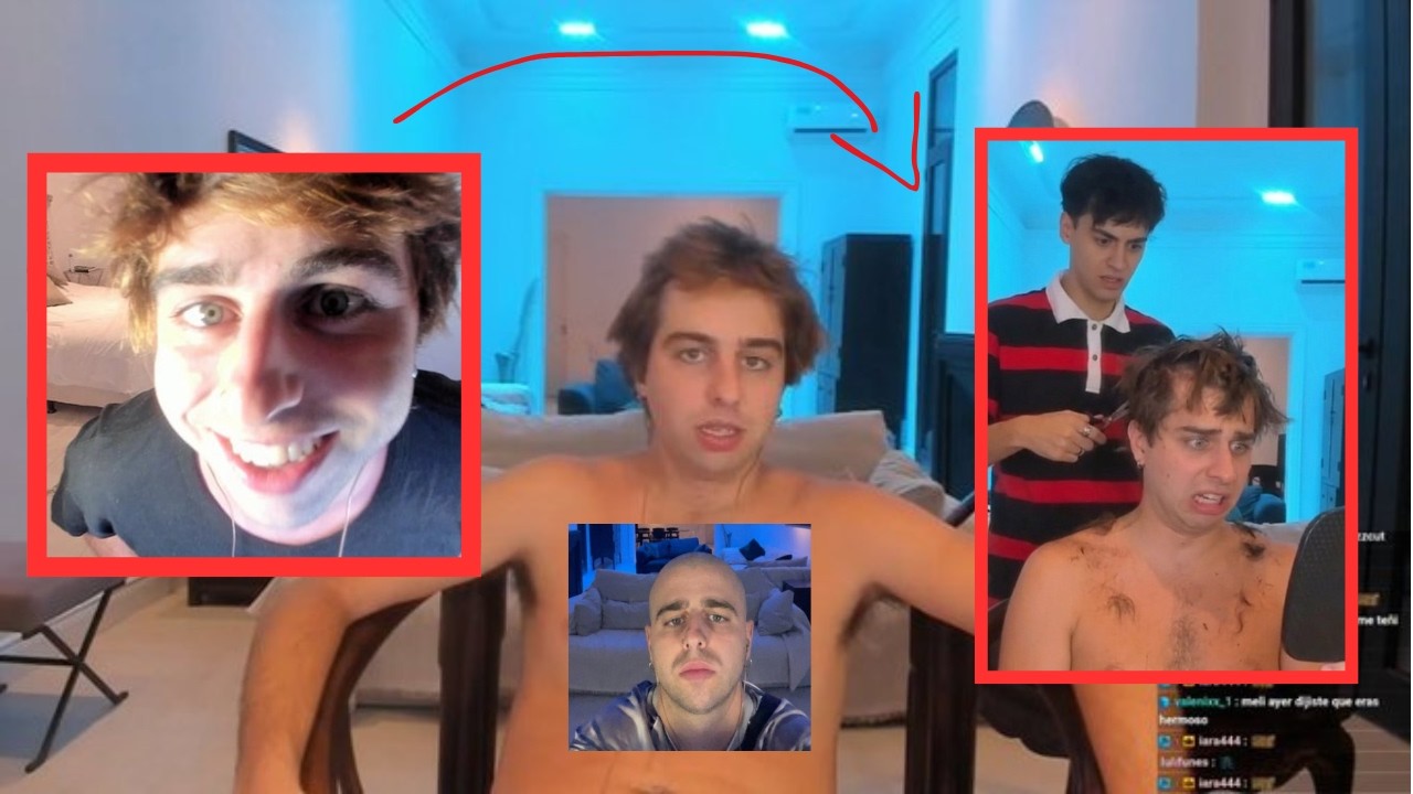 MELIAN se corta el PELO en STREAM (por el prain)