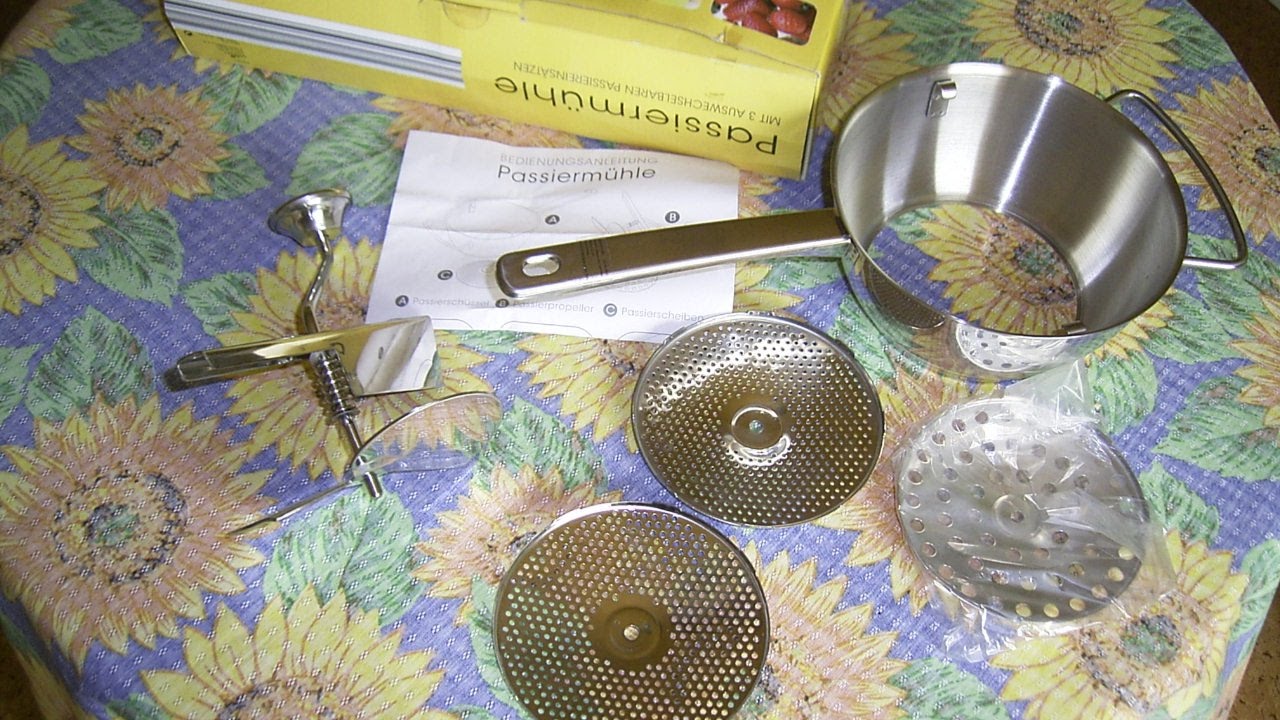 Ovibell Passiermühle, Edelstahl ,Flotte Lotte