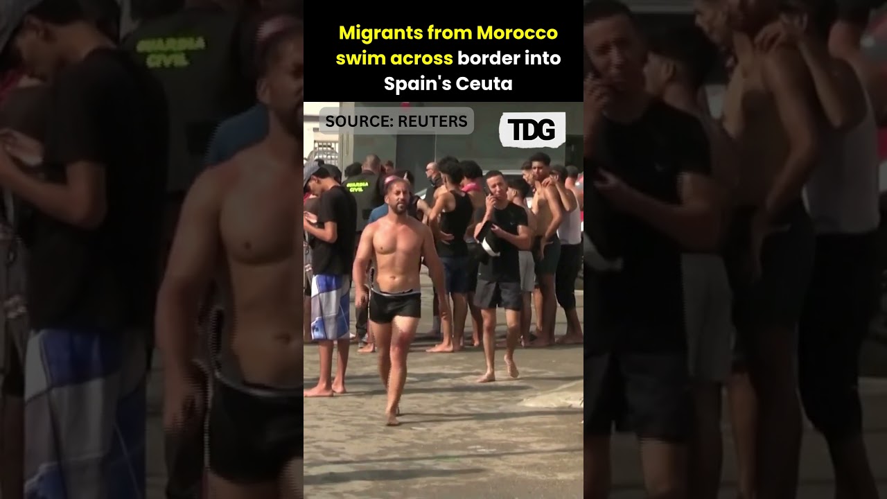 Migrants From Morocco Swim Across Border Into Spain&rsquo;s Ceuta | Europe Border Crisis