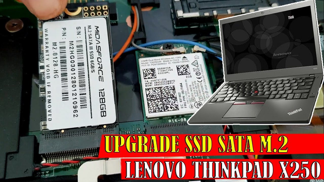 Upgrade SSD M.2 Sata Pada Lenovo Thinkpad X250