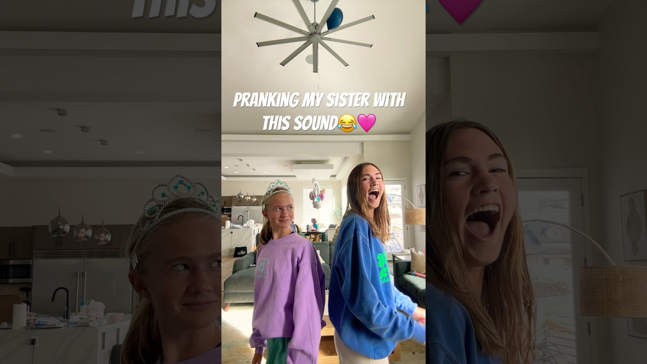 Her reaction is priceless #prank #sisters