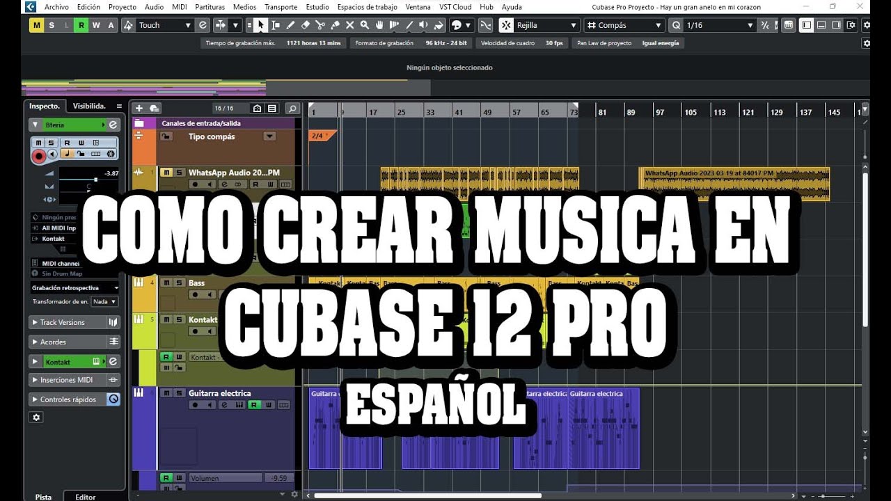 Como Crear  musica en Cubase 12 pro