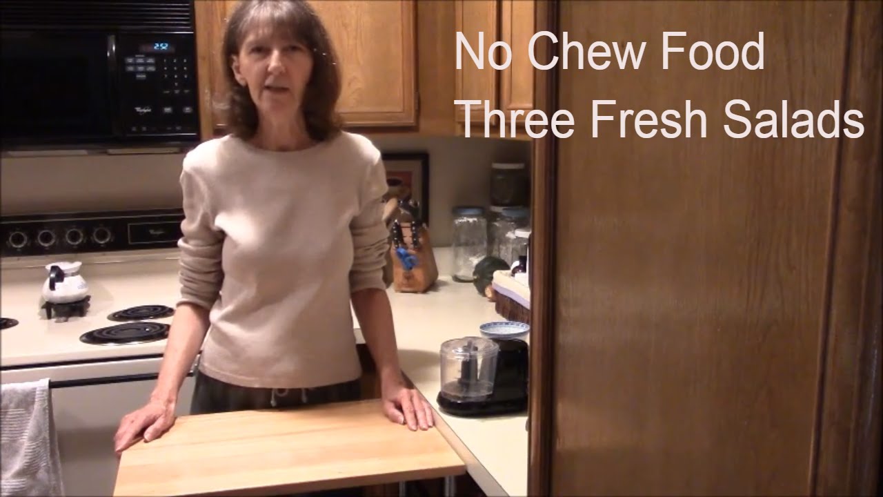 No Chew Food for Soft Food and Puree Diets: Fresh Salads