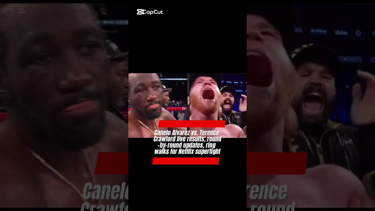 Canelo Alvarez vs. Terence Crawford live results,ring walks for Netflix #breakingnews #caneloalvarez