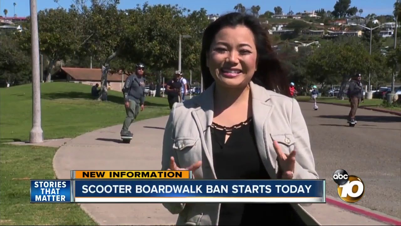E-scooter ban on San Diego boardwalks starts