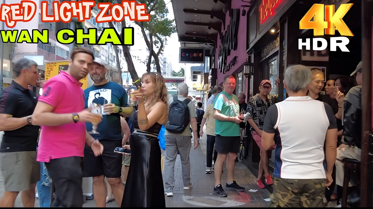 📍Hong Kong 4k Walking Tour - Red Light Zone District | Wan Chai Hong kong | 2025 Update!