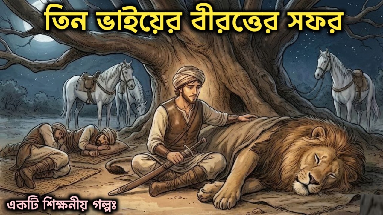 সাহসী তিন ভাইয়ের সফর। একটি শিক্ষনীয় গল্প। #banglagolpo 